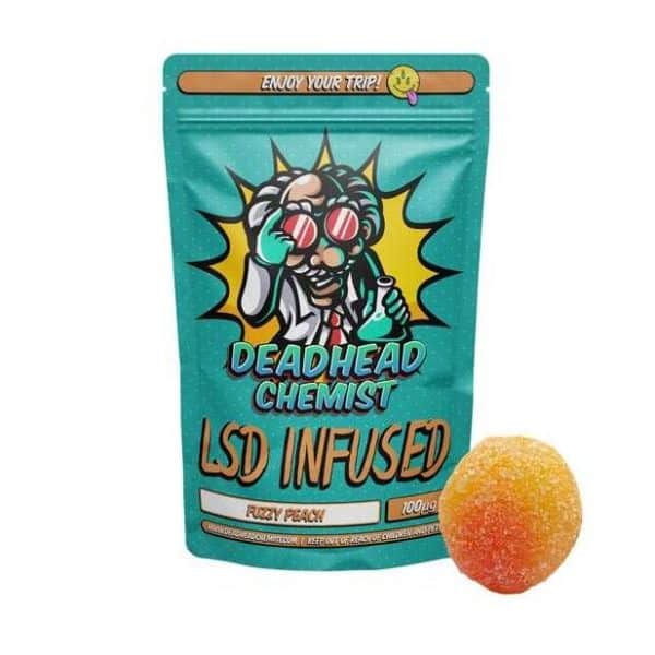 LSD Edible 100ug Fuzzy Peach Deadhead Chemist Cosmic Haus