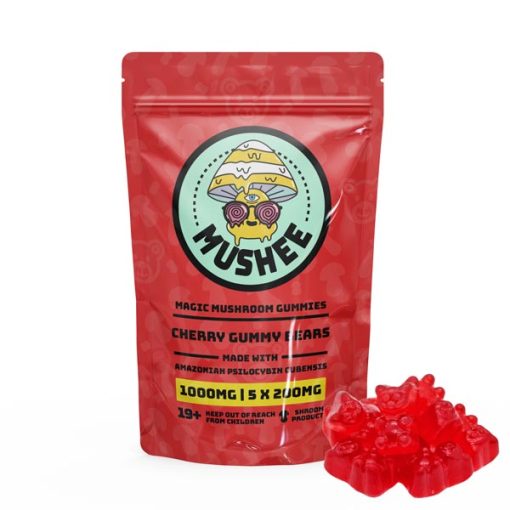 Magic Mushroom Gummy Bears – Cherry- 1000MG – Mushee | Cosmic Haus