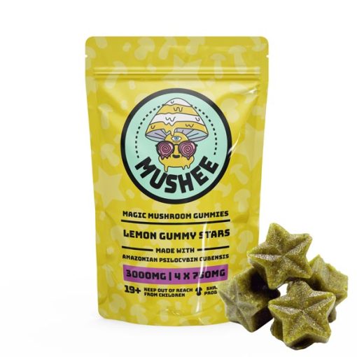Magic Mushroom Star Gummies – Lemon- 3000MG – Mushee | Cosmic Haus