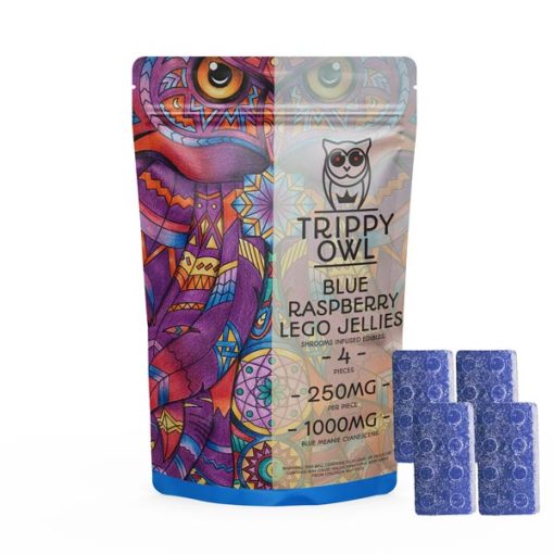 Blue Raspberry Lego Jellies – 1000mg – Trippy Owl | Cosmic Haus